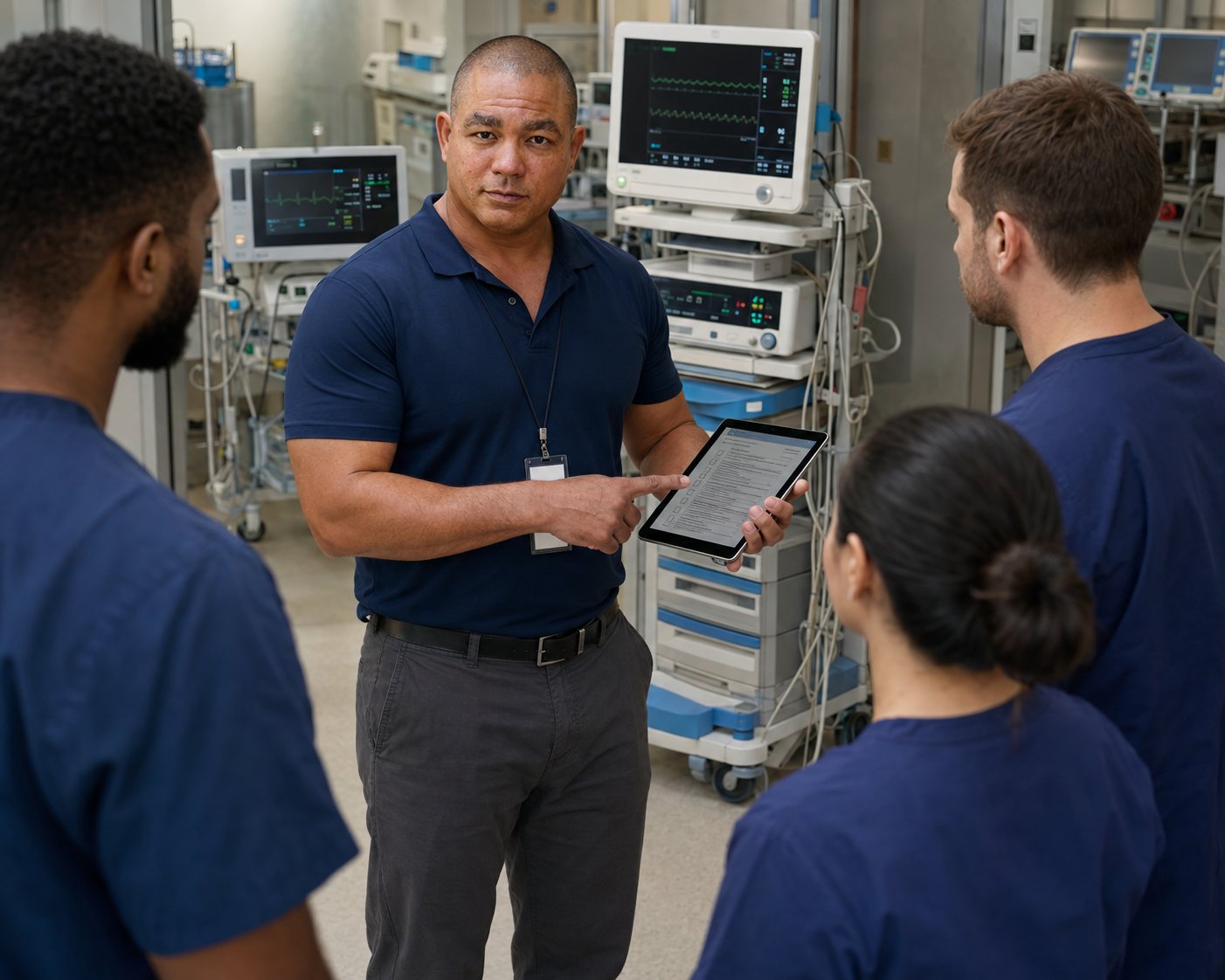 BiomedRx healthcare technology management team delivering medical equipment repair sun valley