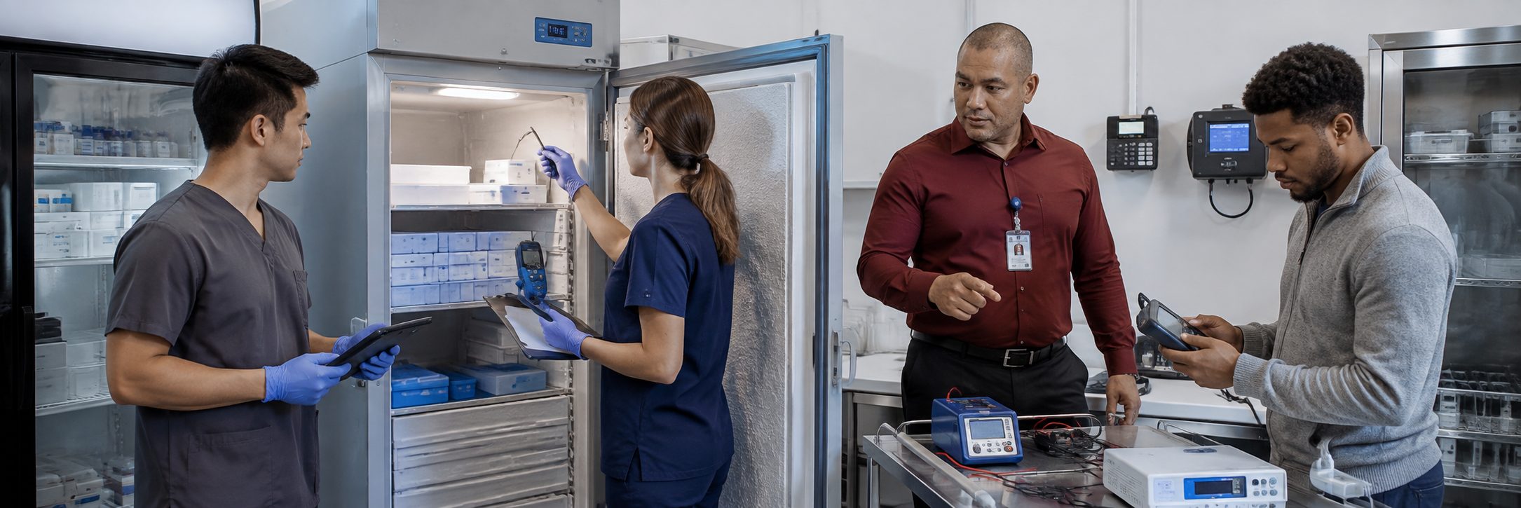 Biomedical equipment repair shop bench calibration with an electrical safety analyzer